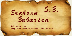 Srebren Bukarica vizit kartica